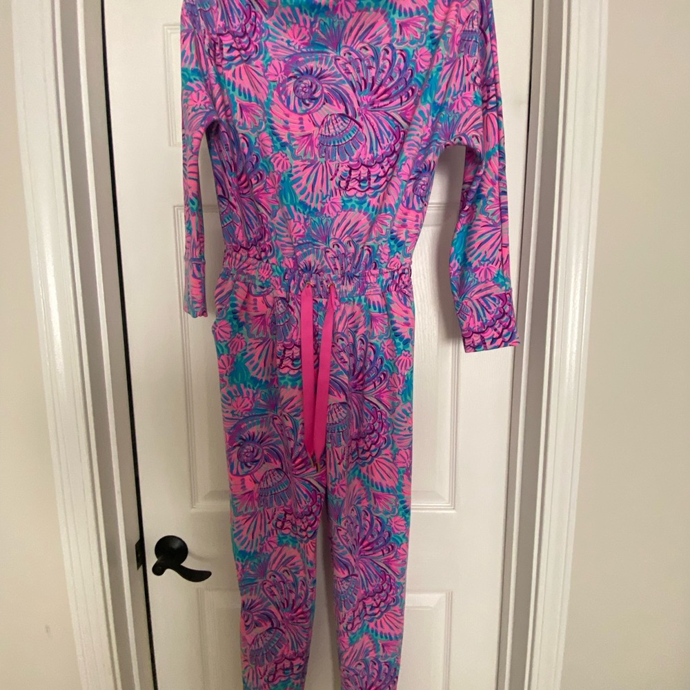 Lilly Pulitzer Pink and Blue Tropical Dress